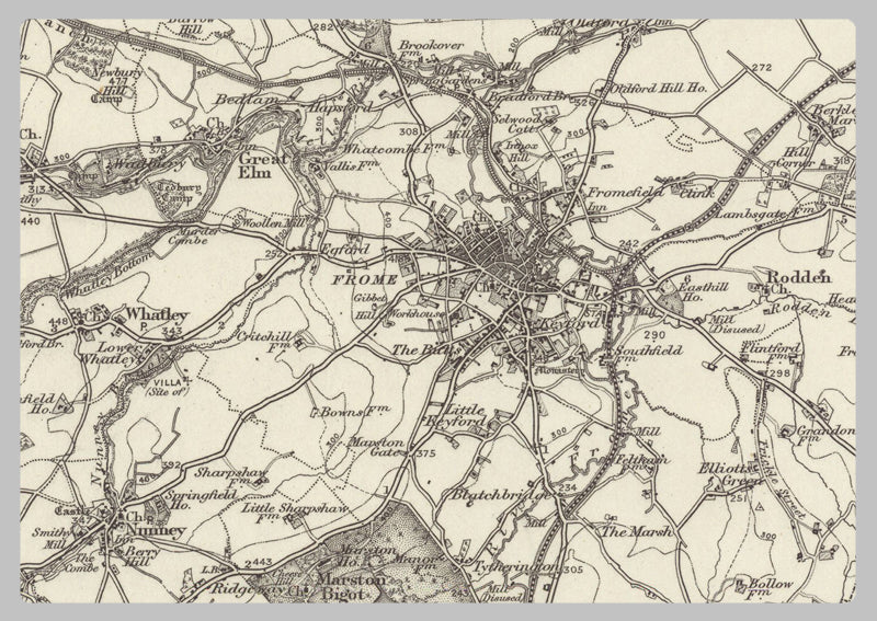 1890 Collection - Frome (Bath) Ordnance Survey Map