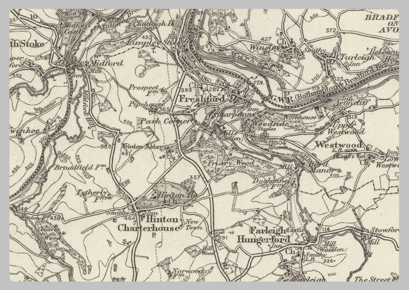 1890 Collection - Frome (Bath) Ordnance Survey Map