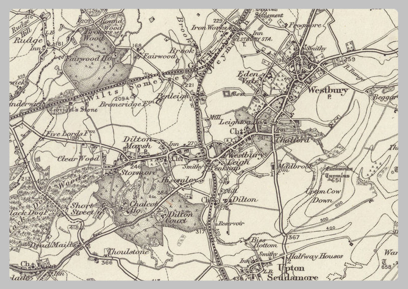 1890 Collection - Frome (Bath) Ordnance Survey Map