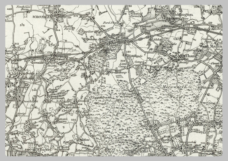 1890 Collection - Sevenoaks (Dartford) Ordnance Survey Map
