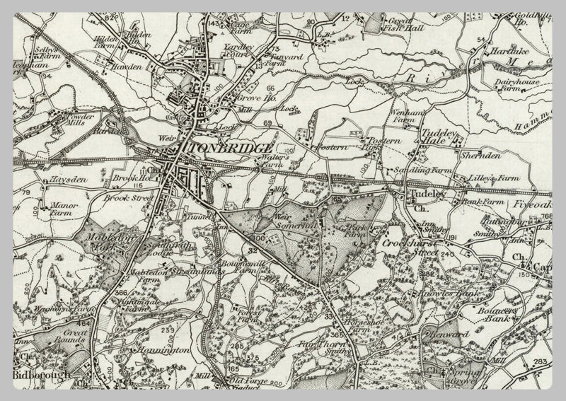 1890 Collection - Sevenoaks (Dartford) Ordnance Survey Map
