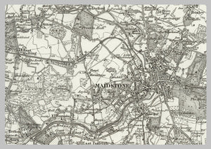 1890 Collection - Maidstone (Chatham) Ordnance Survey Map– I Love Maps