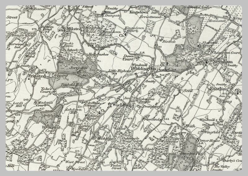 1890 Collection - Maidstone (Chatham) Ordnance Survey Map