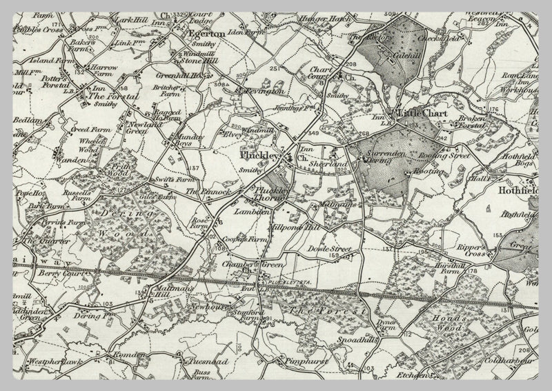 1890 Collection - Maidstone (Chatham) Ordnance Survey Map