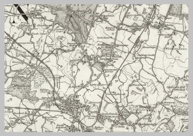 1890 Collection - Cantebury (Faversham) Ordnance Survey Map