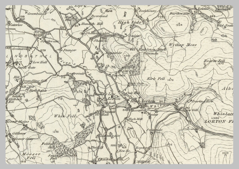 1890 Collection - Keswick (Cockermouth) Ordnance Survey Map
