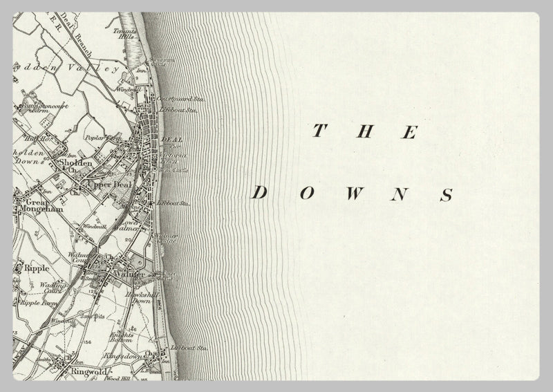 1890 Collection - Dover (Ramsgate) Ordnance Survey Map