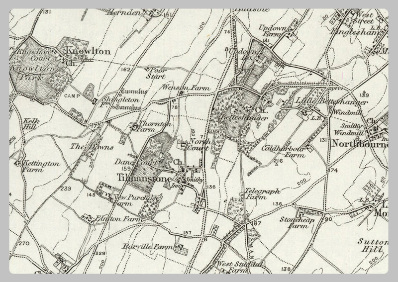 1890 Collection - Dover (Ramsgate) Ordnance Survey Map