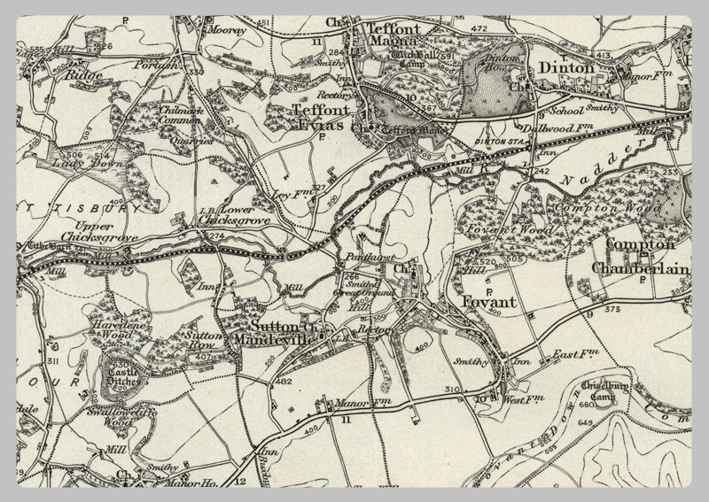 1890 Collection - Salisbury (Devizes) Ordnance Survey Map