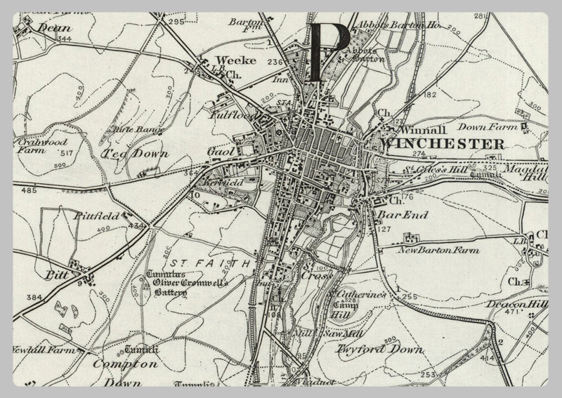 1890 Collection - Winchester (Andover) Ordnance Survey Map