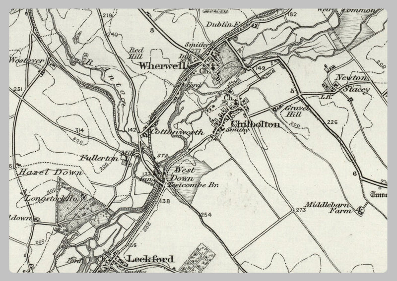 1890 Collection - Winchester (Andover) Ordnance Survey Map