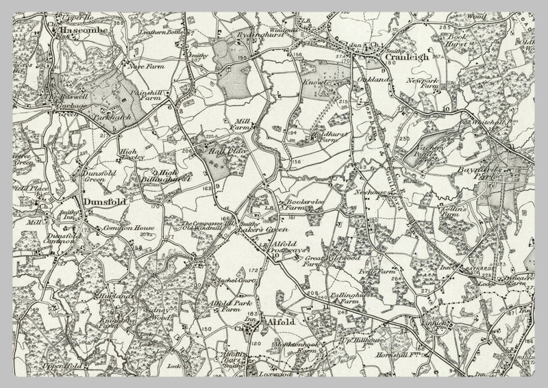 1890 Collection - Haslemere (Aldershot) Ordnance Survey Map