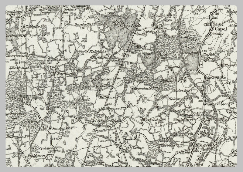 1890 Collection - Horsham (Reigate) Ordnance Survey Map