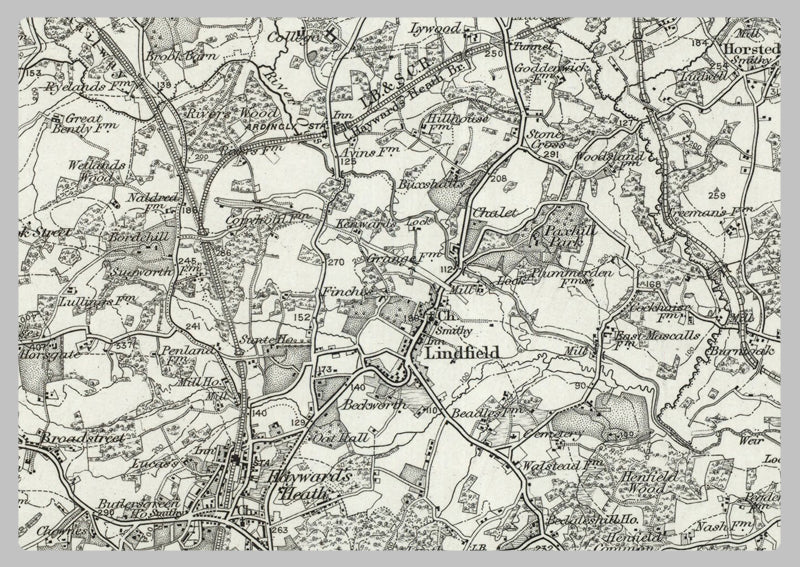 1890 Collection - Horsham (Reigate) Ordnance Survey Map