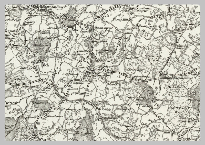 1890 Collection - Tenterden (Maidstone) Ordnance Survey Map