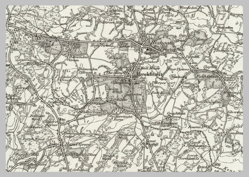 1890 Collection - Tenterden (Maidstone) Ordnance Survey Map