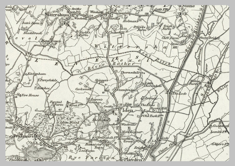 1890 Collection - Tenterden (Maidstone) Ordnance Survey Map