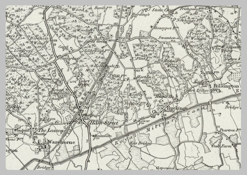1890 Collection - Folkestone (Cantebury)  Ordnance Survey Map