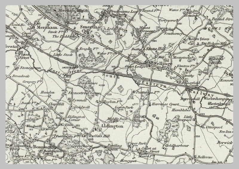 1890 Collection - Folkestone (Cantebury)  Ordnance Survey Map