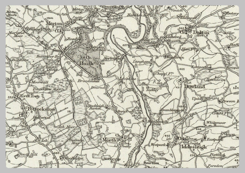 1890 Collection - Chulmleigh (Barnstaple) Ordnance Survey Map