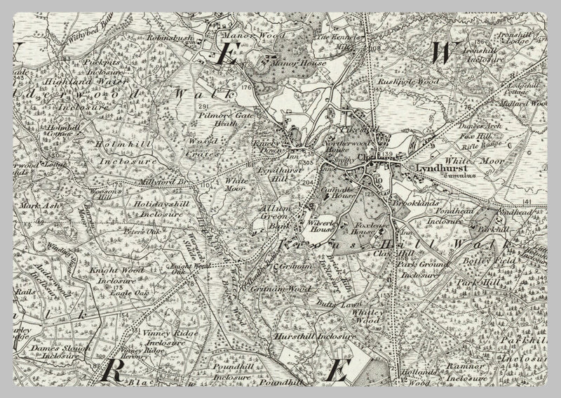 1890 Collection - Southhampton (Winchester) Ordnance Survey Map