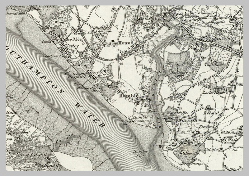 1890 Collection - Southhampton (Winchester) Ordnance Survey Map