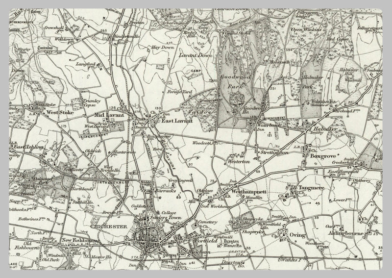 1890 Collection - Chichester (Haslemere) Ordnance Survey Map