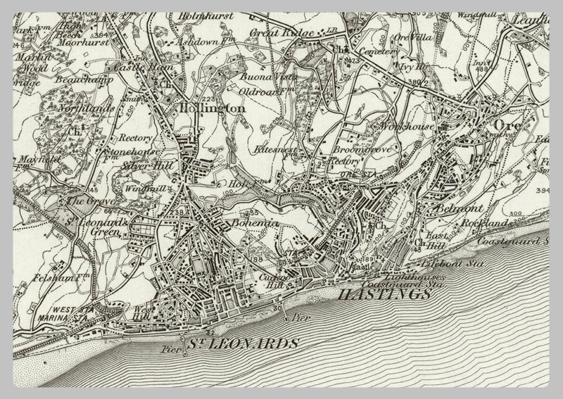 1890 Collection - Hastings (Tenterden) Ordnance Survey Map– I Love Maps