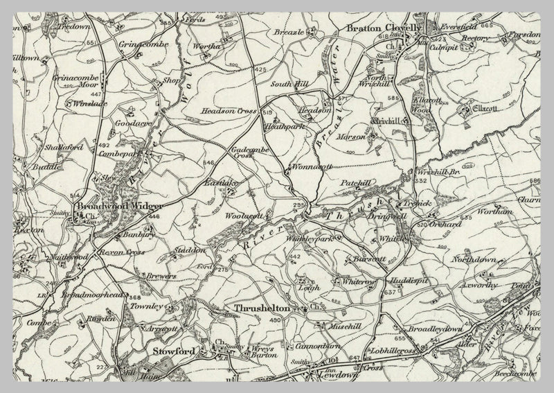 1890 Collection - Holsworthy (Bude) Ordnance Survey Map