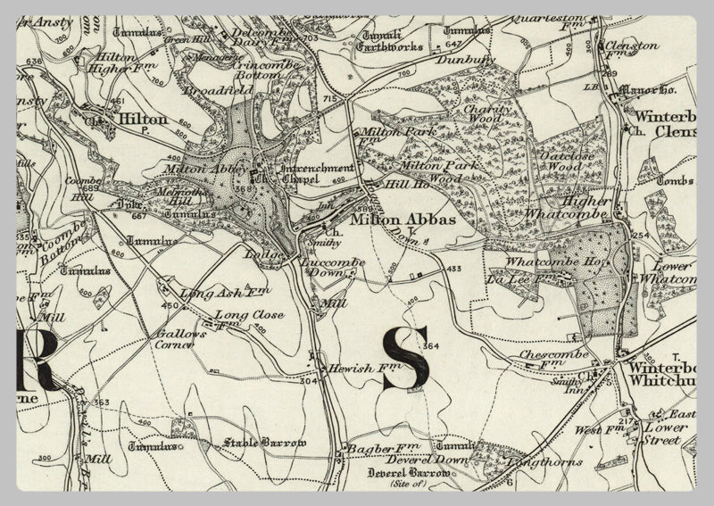 1890 Collection - Dorchester (Shaftesbury) Ordnance Survey Map