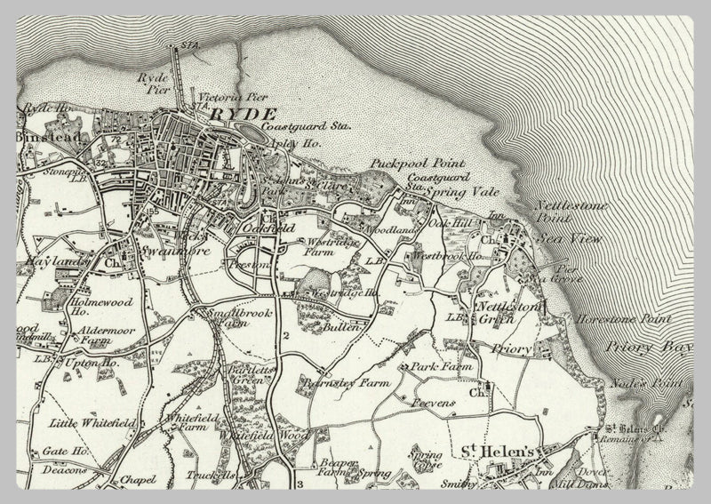 1890 Collection - Portsmouth (Fareham) Ordnance Survey Map