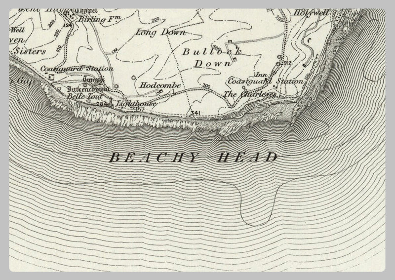 1890 Collection - Eastbourne (Lewes) Ordnance Survey Map