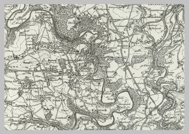 1890 Collection - Tavistock (Holsworthy) Ordnance Survey Map