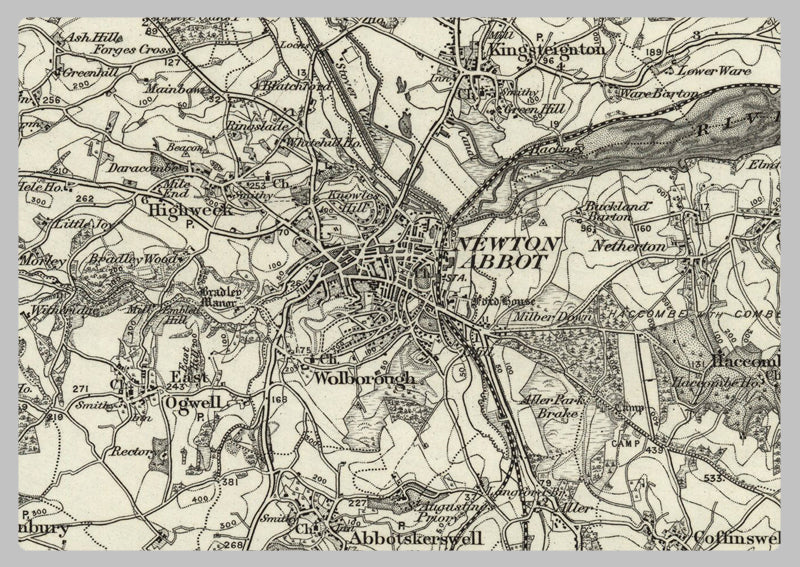 1890 Collection - Teignmouth (Exeter) Ordnance Survey Map