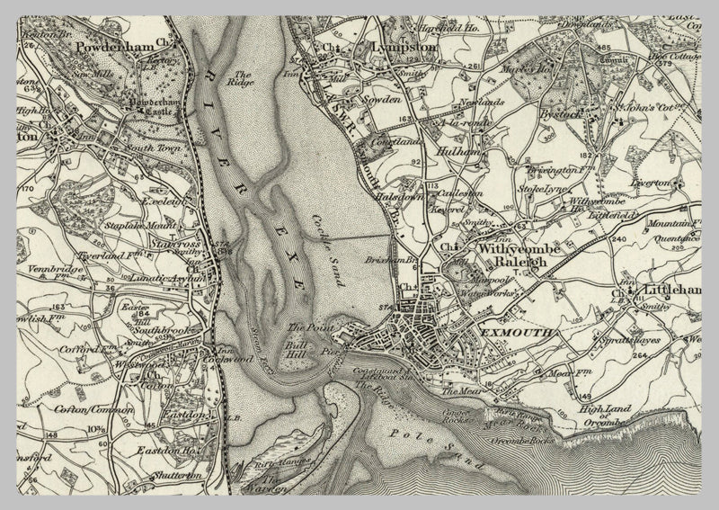 1890 Collection - Teignmouth (Exeter) Ordnance Survey Map