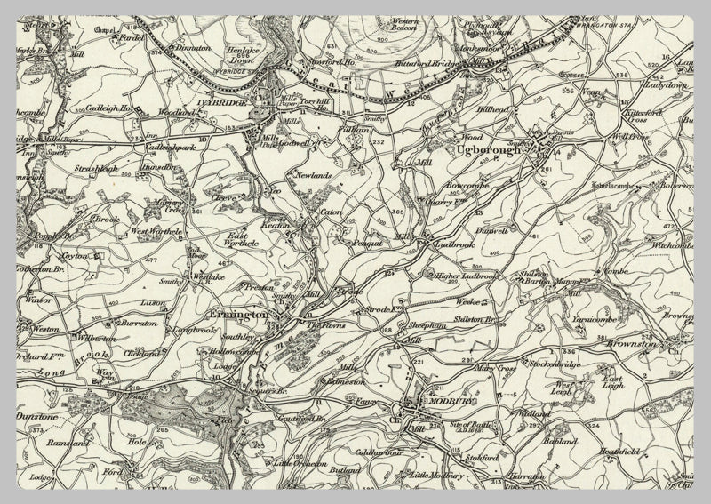 1890 Collection - Ivybridge (Dartmoor Forest) Ordnance Survey Map
