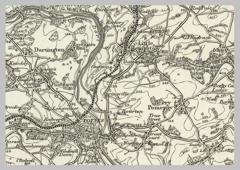 1890 Collection - Torquay (Teignmouth) Ordnance Survey Map