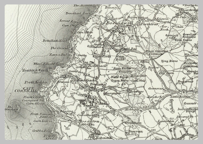 1890 Collection - Penzance Ordnance Survey Map