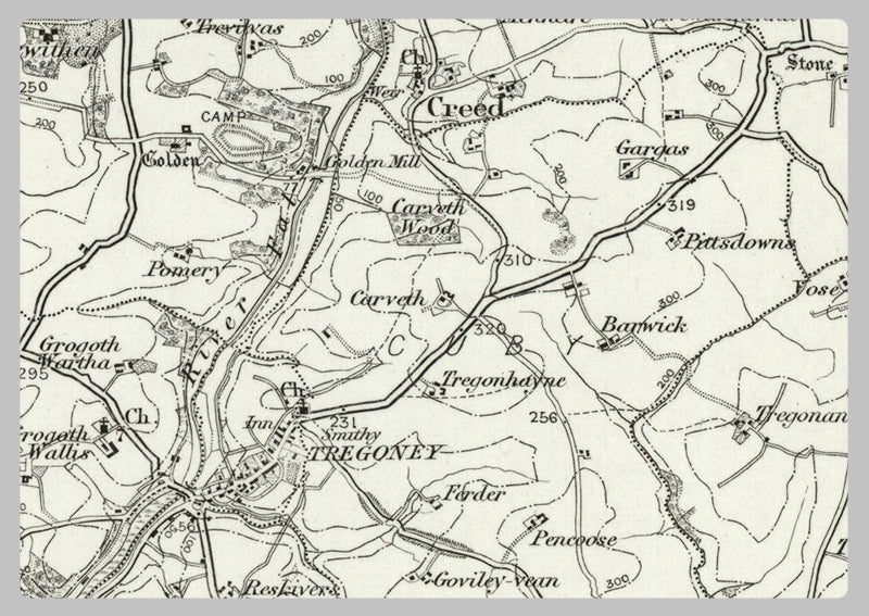 1890 Collection - Mevagissey (Bodmin) Ordnance Survey Map