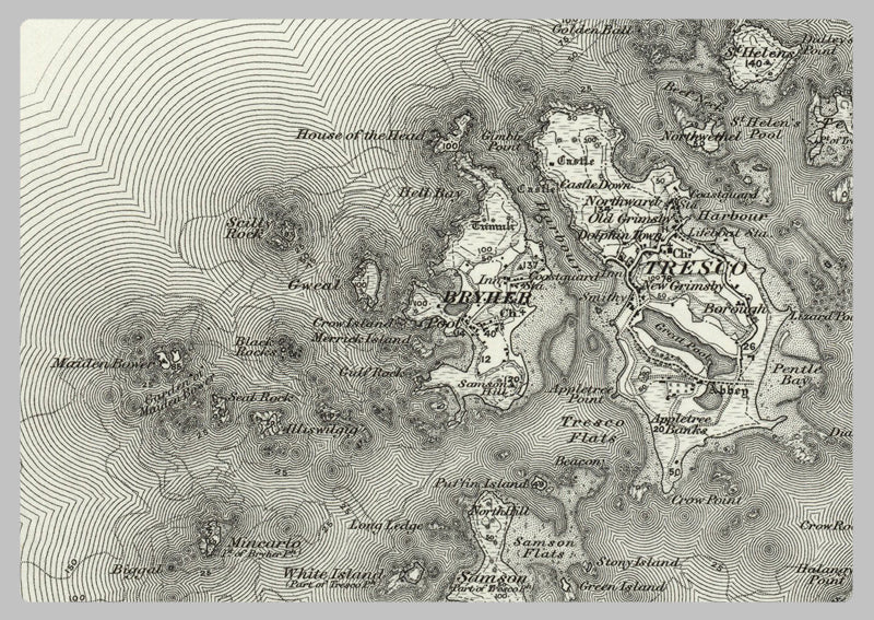 1890 Collection - Isles of Scilly Ordnance Survey Map