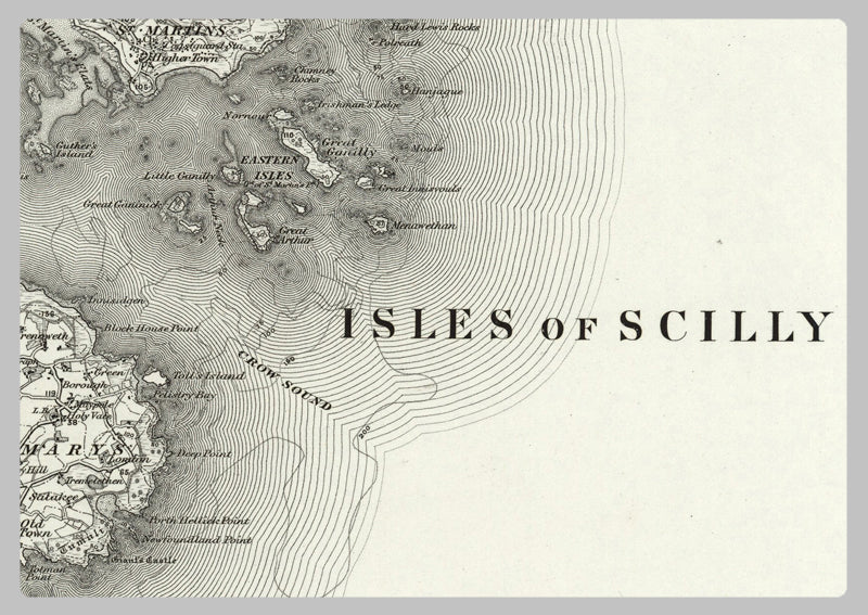 1890 Collection - Isles of Scilly Ordnance Survey Map