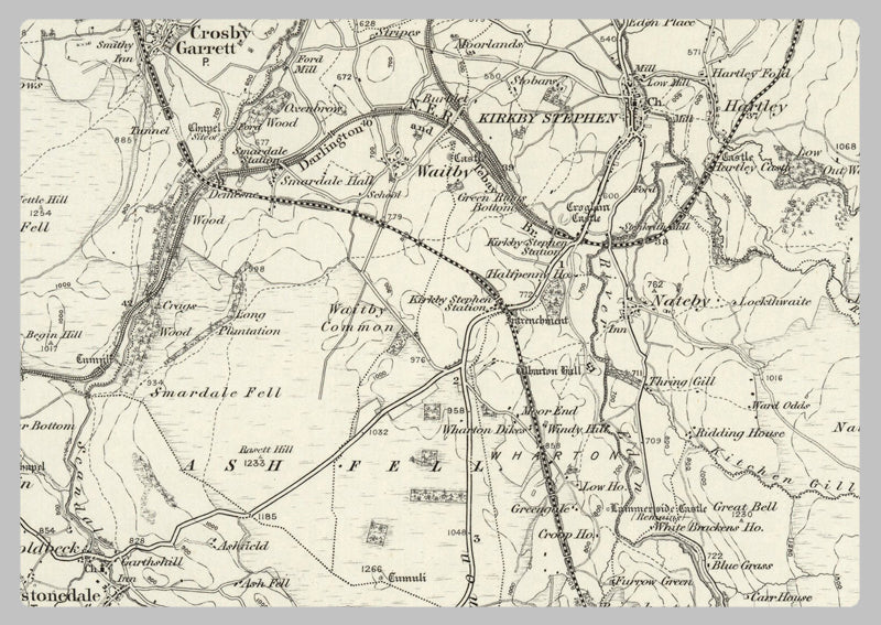 1890 Collection - Kirkby Stephen (Borough under Stainmore) Ordnance Survey Map