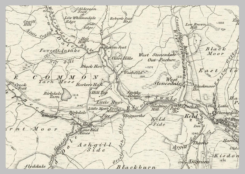 1890 Collection - Kirkby Stephen (Borough under Stainmore) Ordnance Survey Map