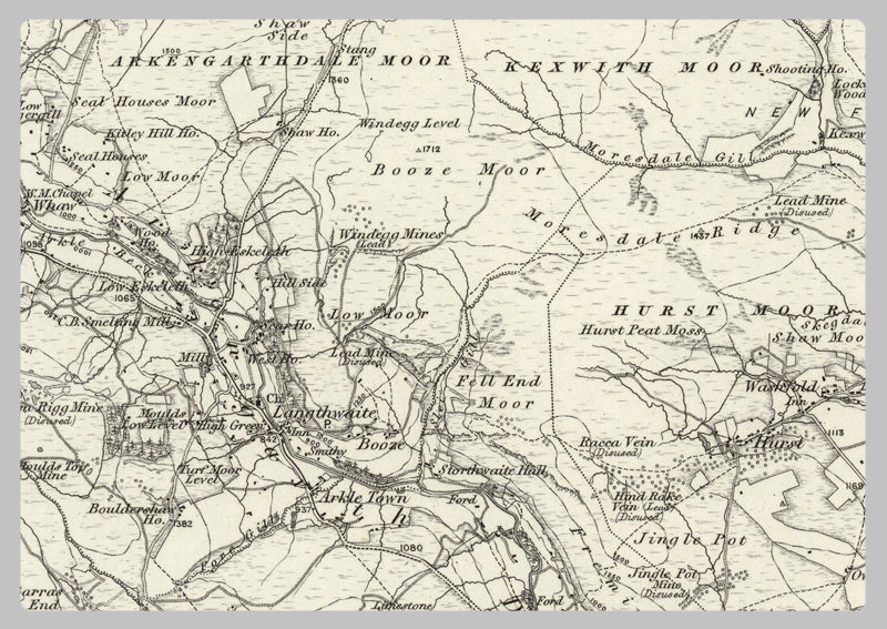 1890 Collection - Richmond (Barnard Castle) Ordnance Survey Map