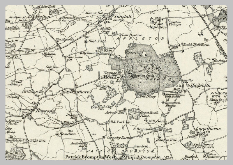 1890 Collection - Richmond (Barnard Castle) Ordnance Survey Map