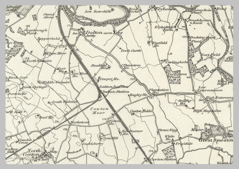 1890 Collection - Northallerton (Stockton on Tees) Ordnance Survey Map