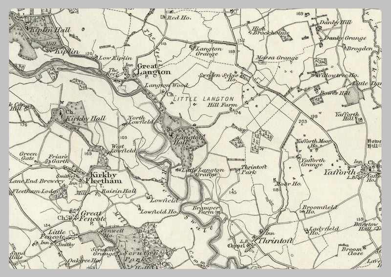 1890 Collection - Northallerton (Stockton on Tees) Ordnance Survey Map