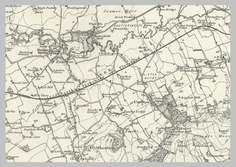 1890 Collection - Northallerton (Stockton on Tees) Ordnance Survey Map