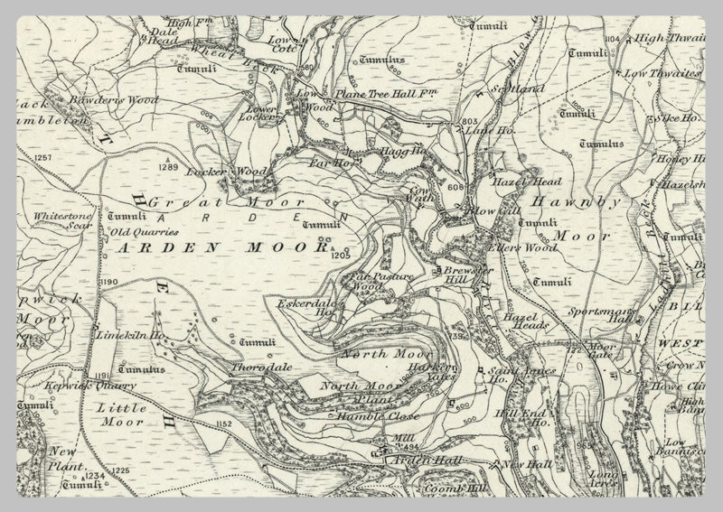 1890 Collection - Northallerton (Stockton on Tees) Ordnance Survey Map