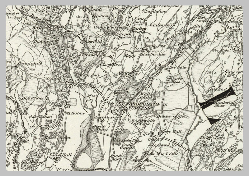 Ulverstone Postcode 1890 Collection - Ulverston (Ambleside) Ordnance Survey Map– I Love Maps